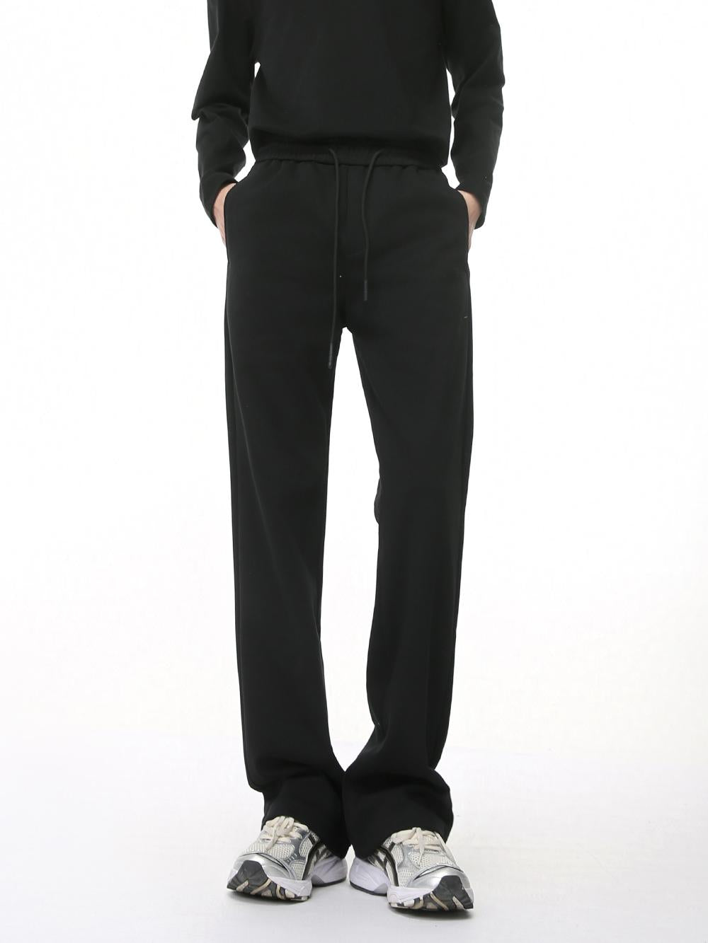 Elastic Waist Straight Casual Sports Pants