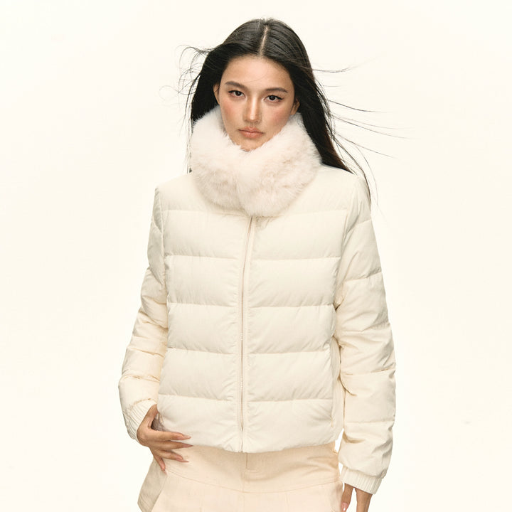 Fur Collar Retro Down Jacket