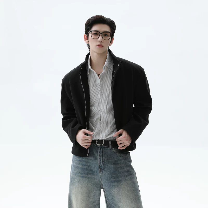 Striped Waist Gather Shirt