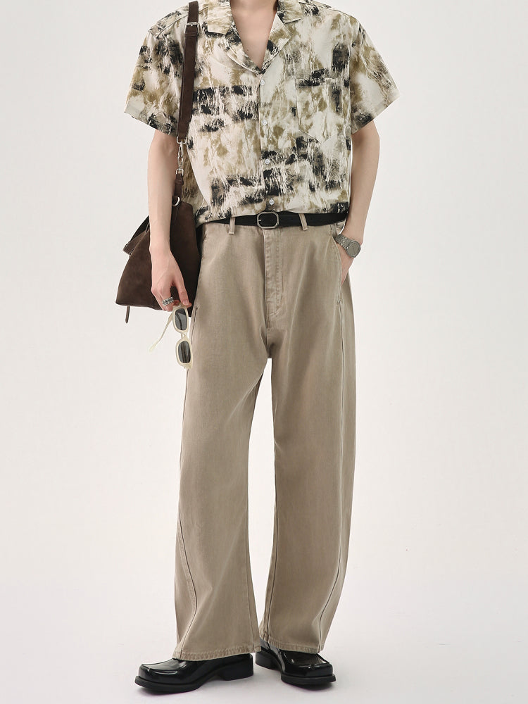 Retro Locker Sitzende Gewaschene Jeans 