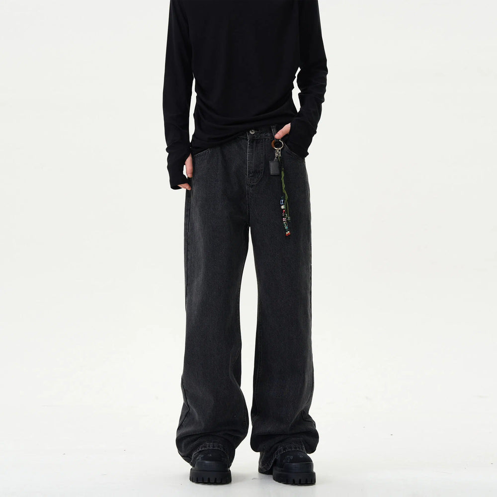 Slim Fit Denim Flared Pants
