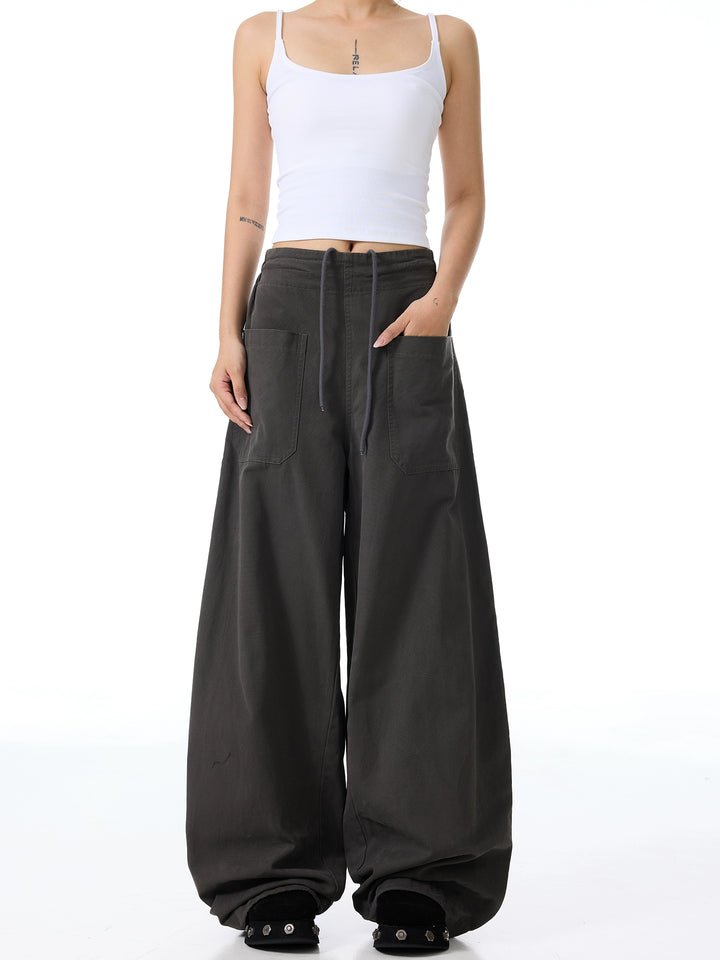 Loose Large Pocket Casual Pants