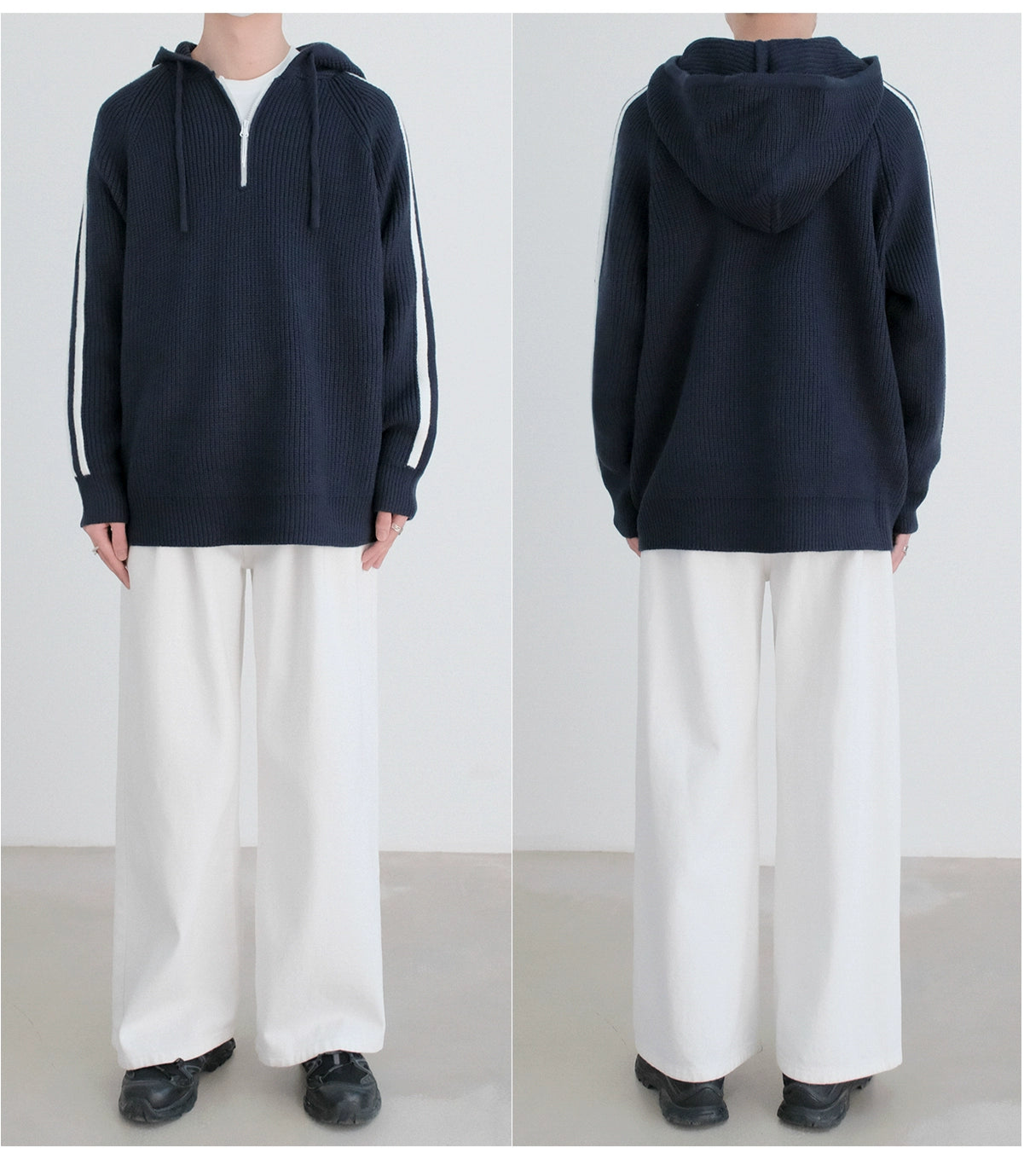 Half-Zip Hooded Sweater