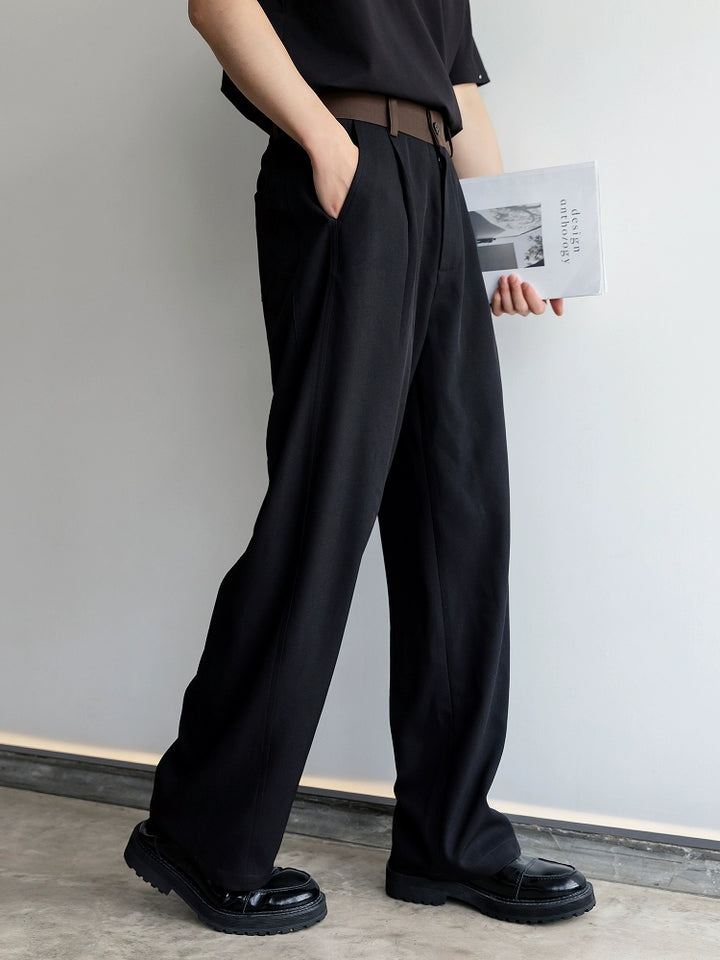 Wide-Leg Loose Fit Versatile Pants