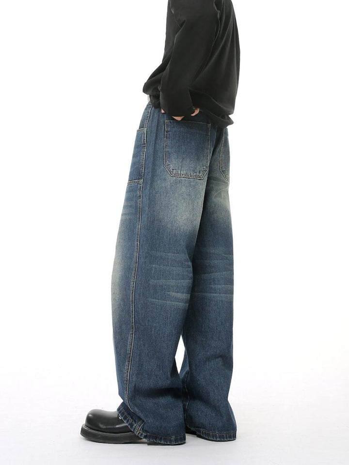 Deconstructed Patchwork Straight Pants