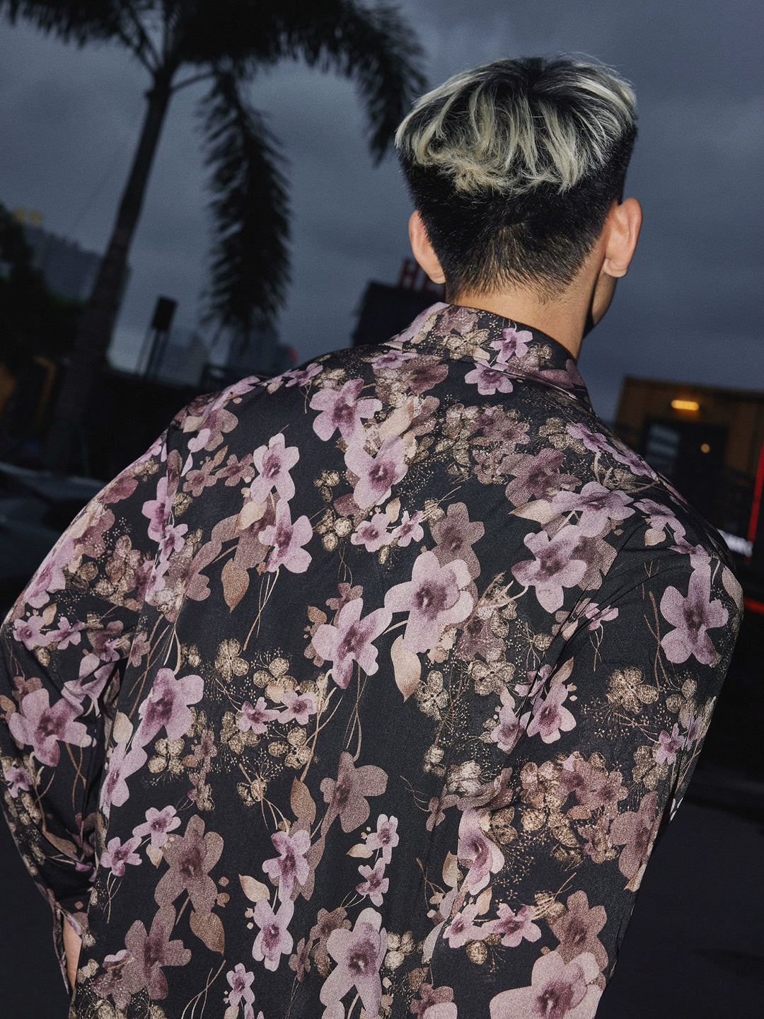 Floral Long Sleeve Beach Vacation Shirt