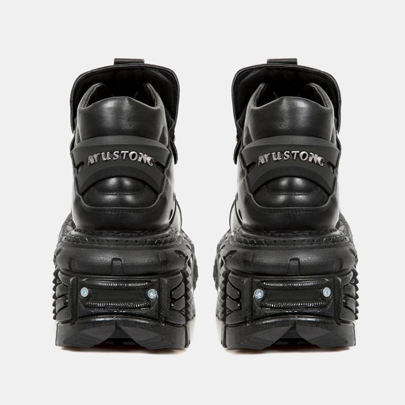Punk Platform High-Top Leather Shoes