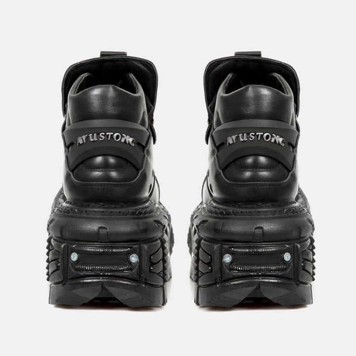 Punk Platform High-Top Leather Shoes