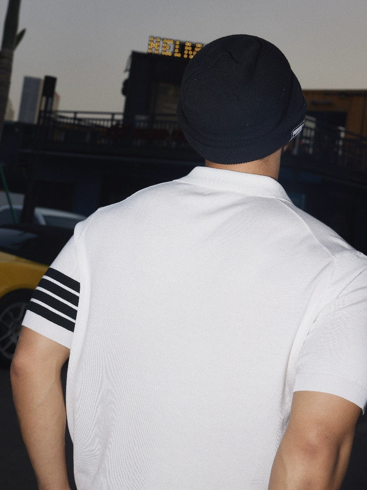 Polo a maniche corte casual con colletto 