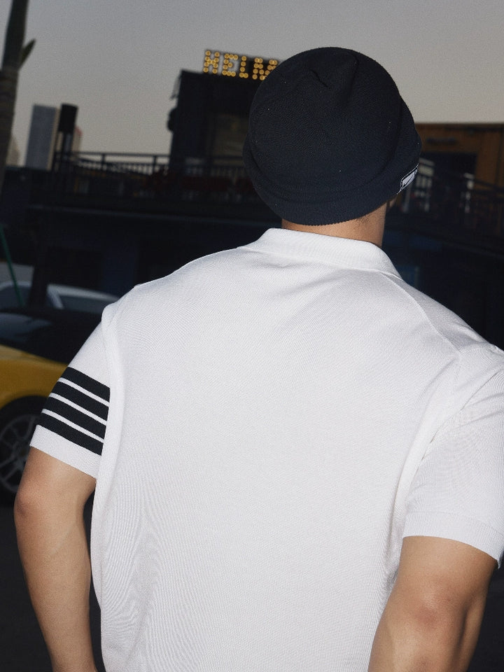 Polo a maniche corte casual con colletto 