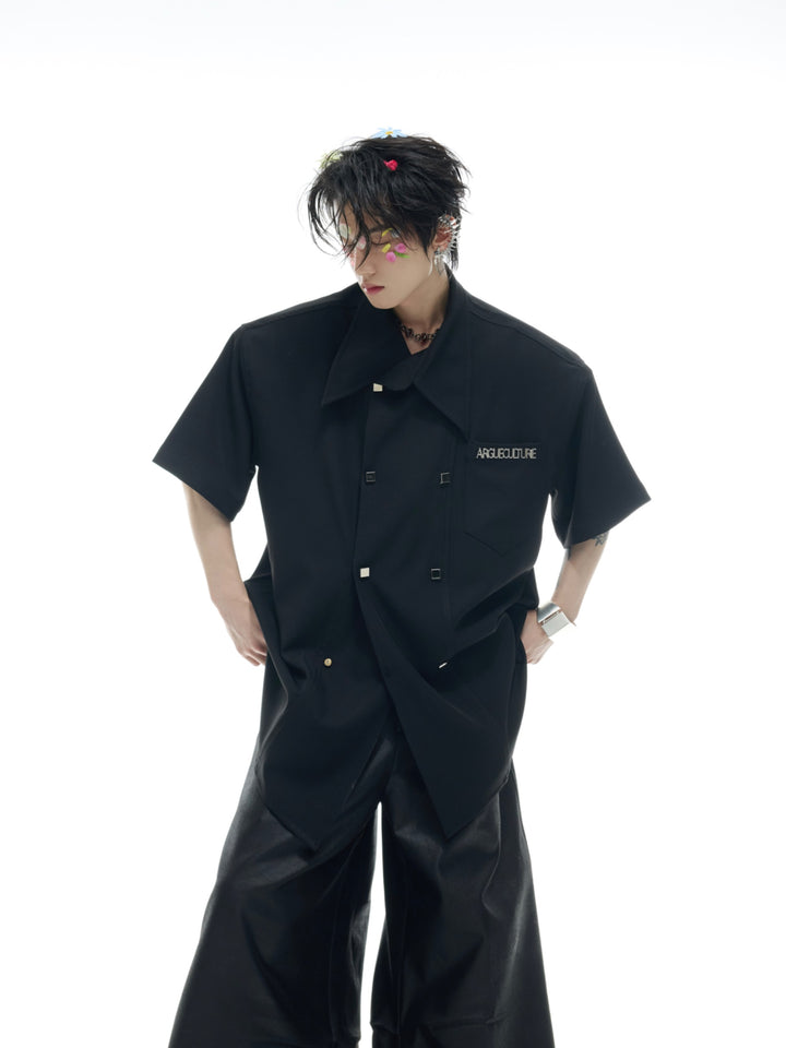 Double-Breasted Casual Shirt