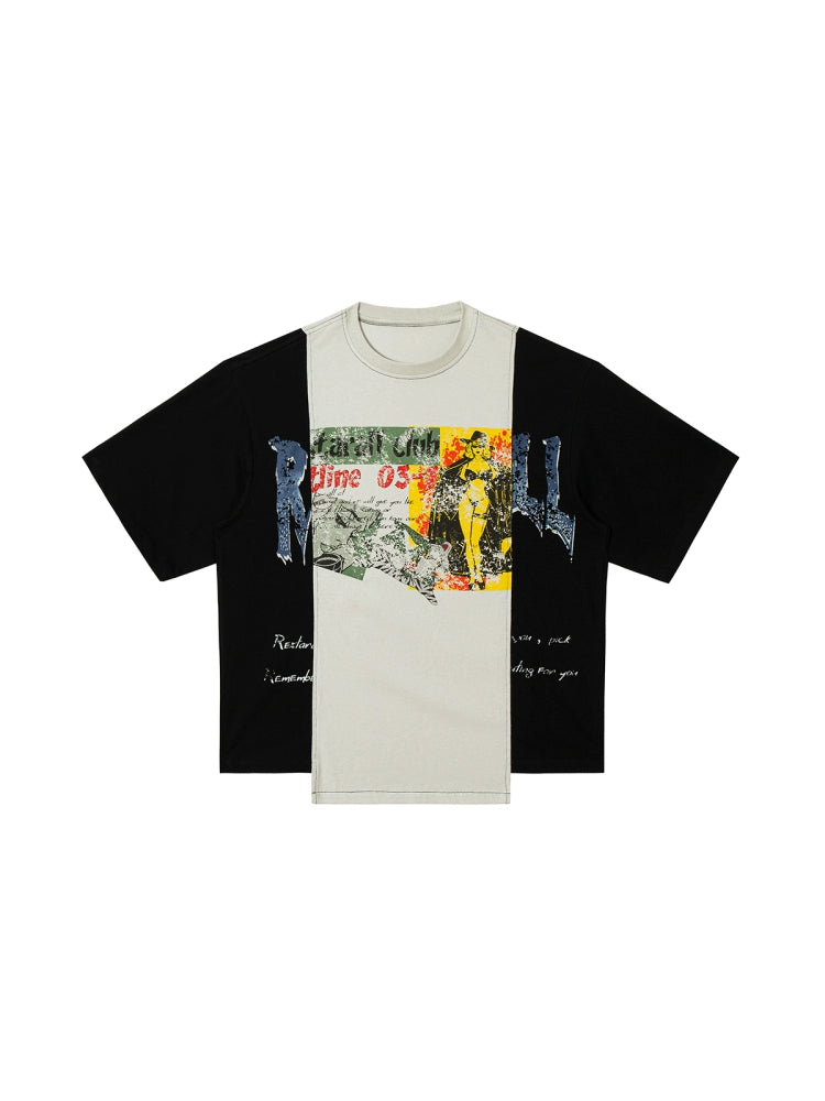 Retro Graphic Oversized Short Sleeve T-Shirt
