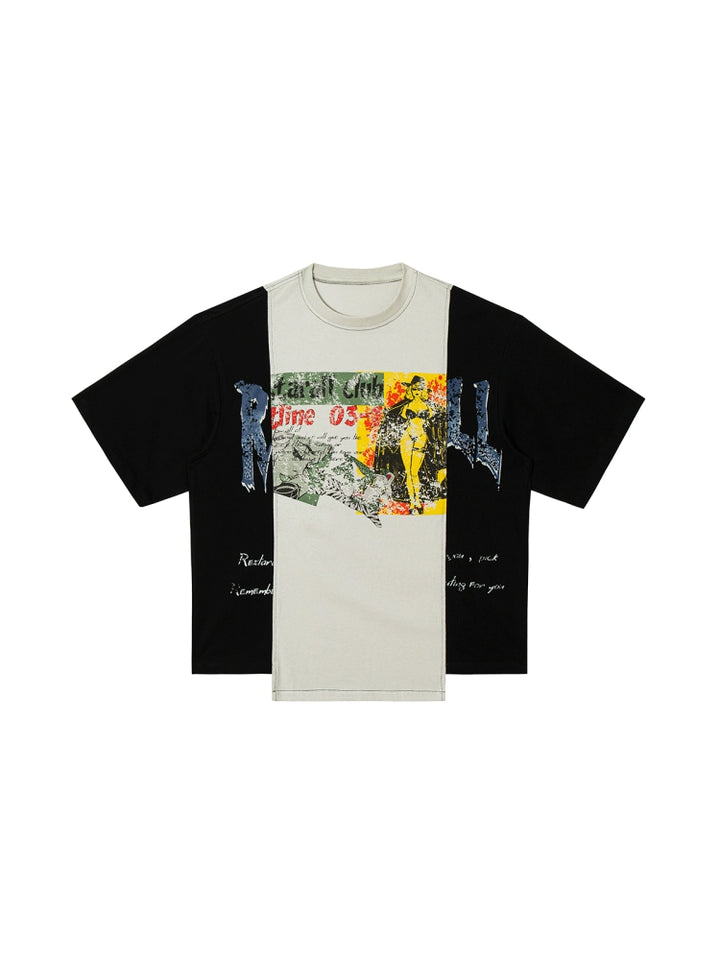 Retro Graphic Oversized Short Sleeve T-Shirt