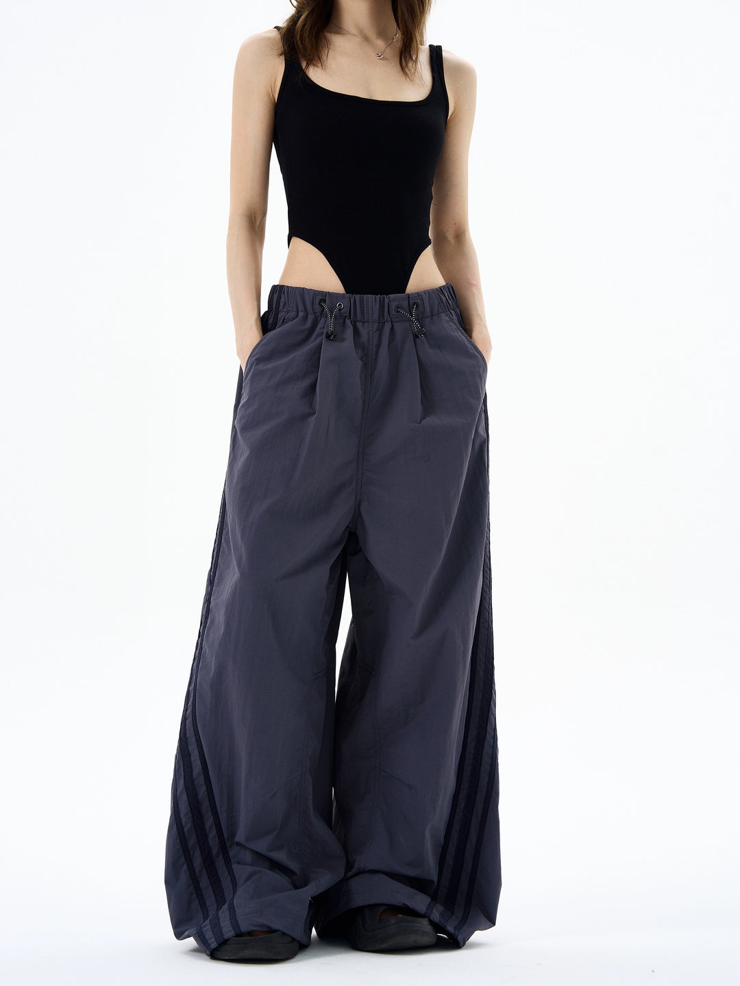 Pantalones paracaidistas de pierna ancha sueltos retro 