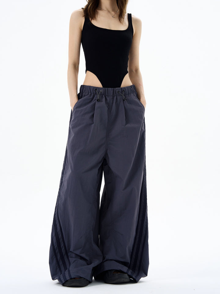 Pantalones paracaidistas de pierna ancha sueltos retro 
