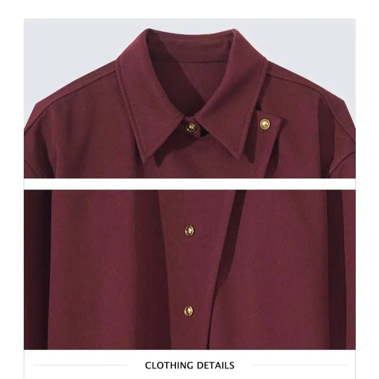 Long-Sleeve Woolen Shirt