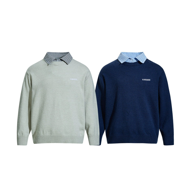 Lapel Knit Sweater