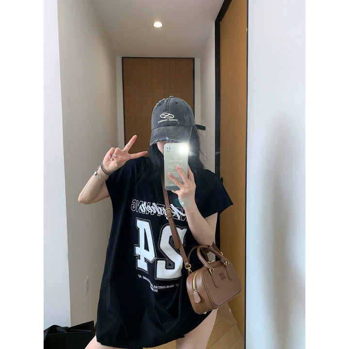 Oversized Loose Embroidered Vest T-Shirt