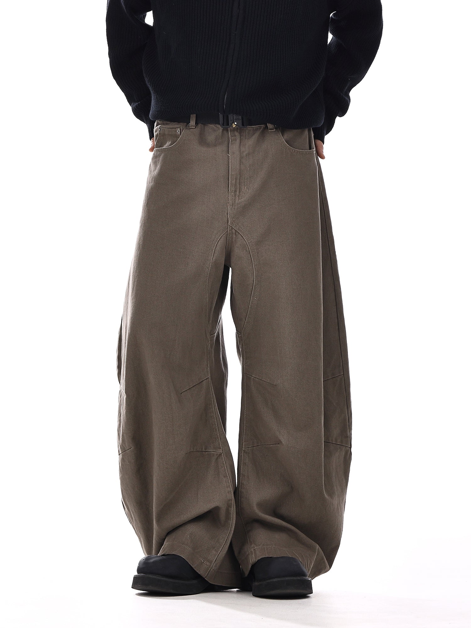 Loose Wide-Leg Denim Pants