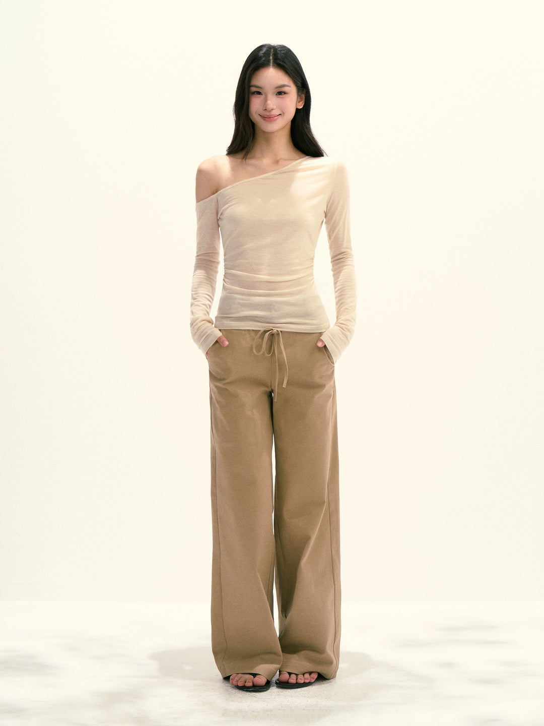 Asymmetric Off Shoulder Top