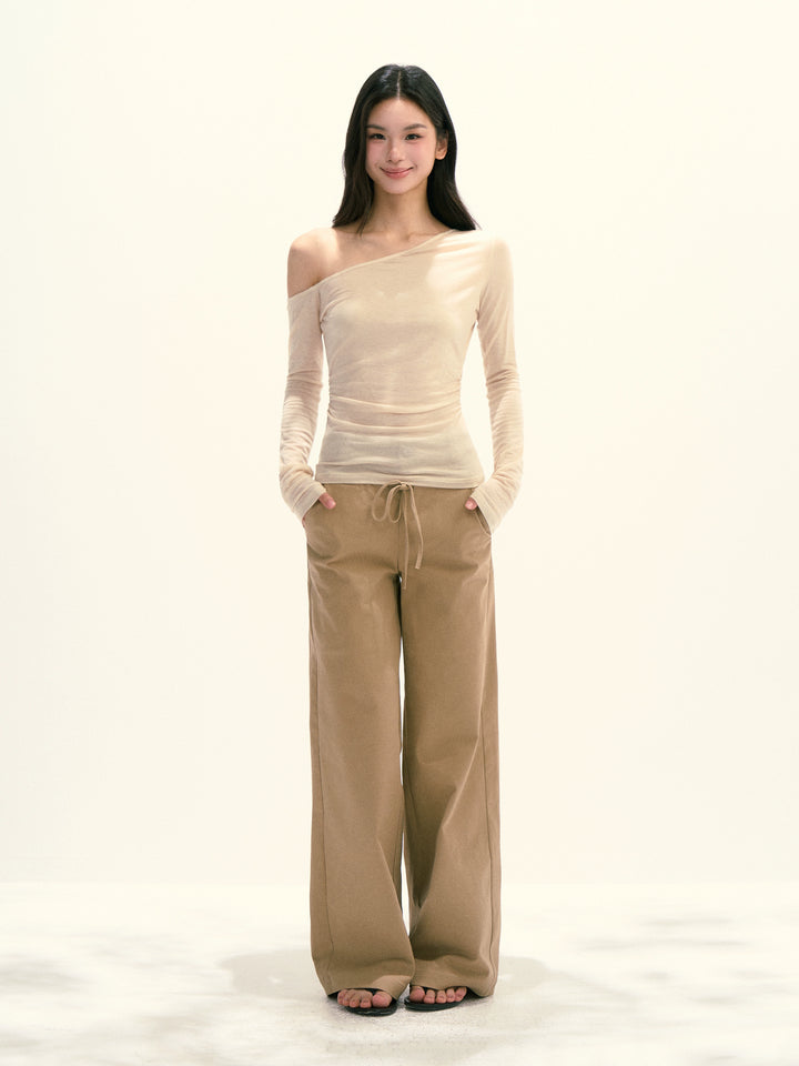 Asymmetric Off Shoulder Top