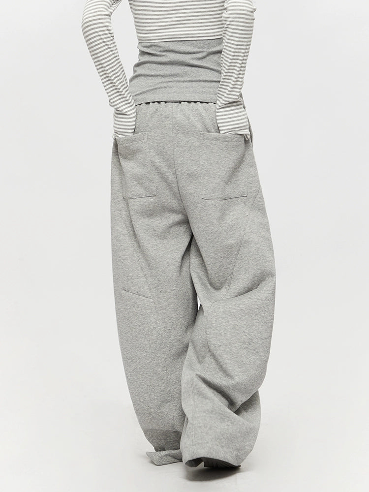 Pantalones de chándal casuales anchos y rectos 