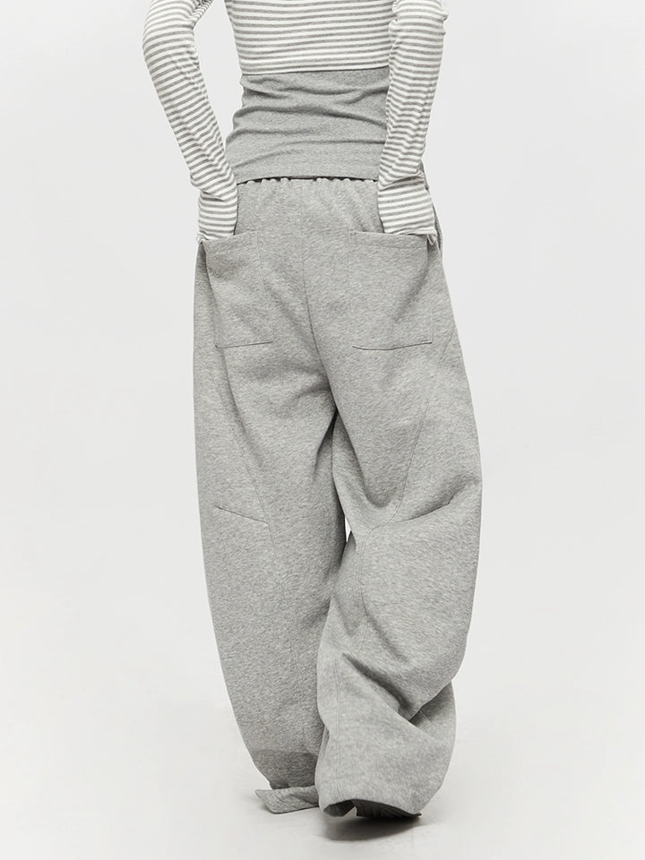 Pantalones de chándal casuales anchos y rectos 