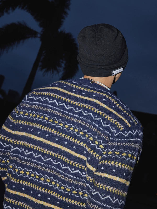 Maglione in lana Jacquard Fair Isle 