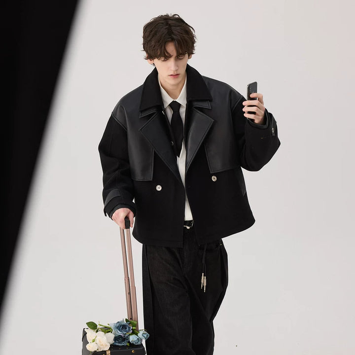 British Style Wool Blend Windproof Jacket