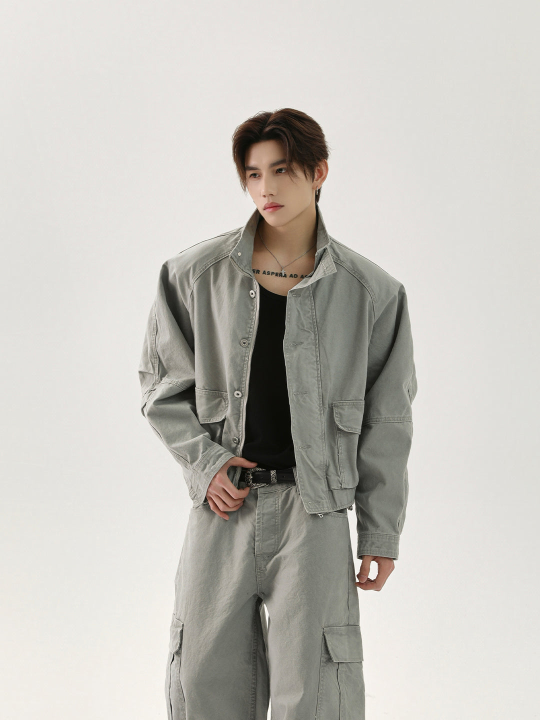 Long-Sleeved Jacket Pants Suit