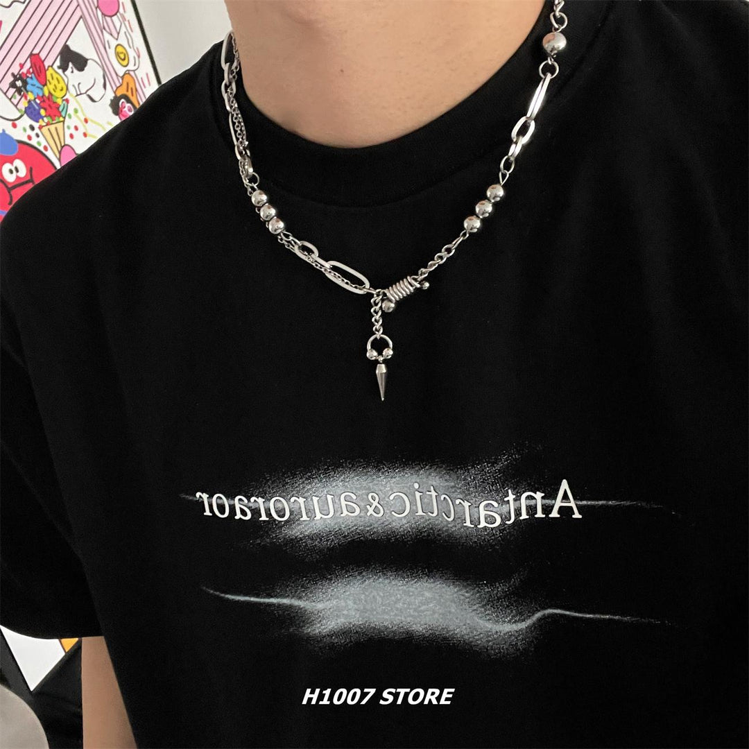 Titanium Steel Hip-hop Rivet Necklace