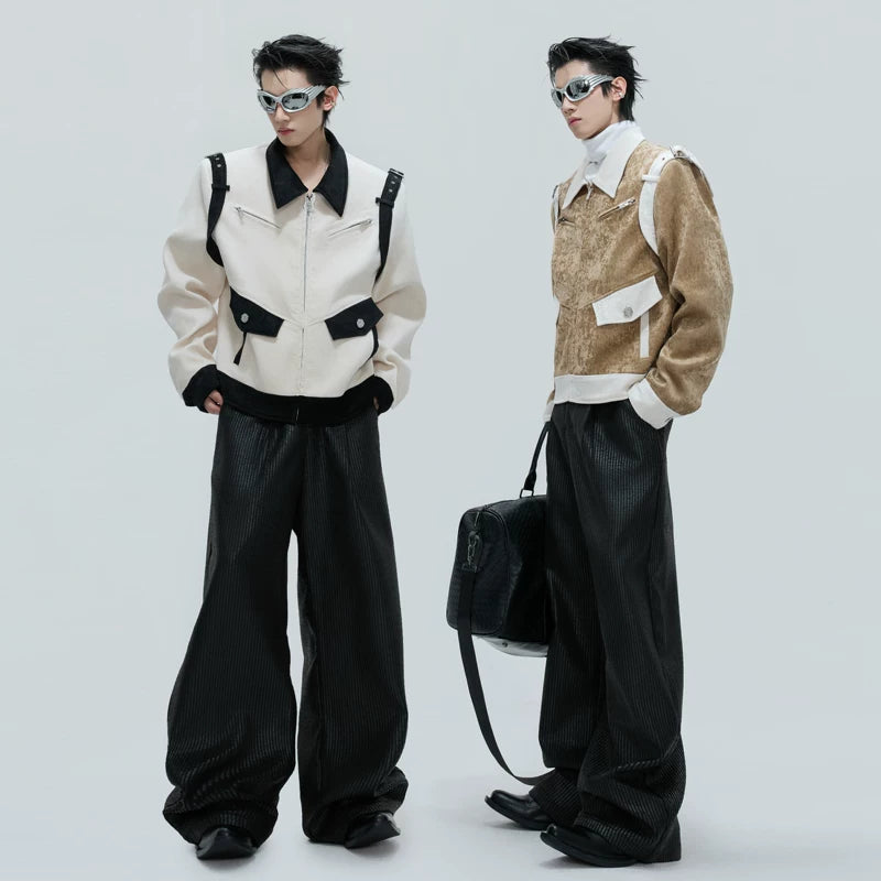 Large Pockets Silk Velvet Short Jacket