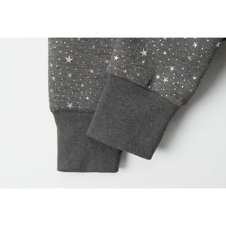 Sudadera con capucha y cremallera de cielo estrellado 