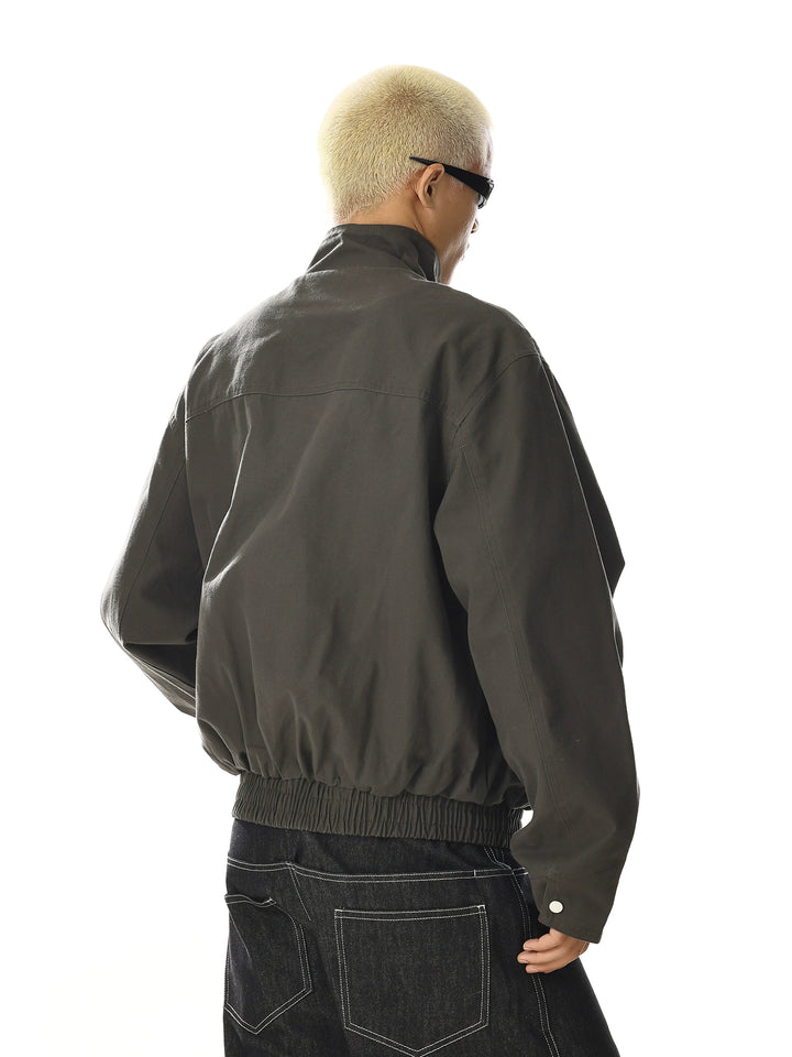 Stehkragen Retro Flugjacke 