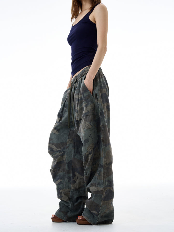 Camouflage Paratrooper Cargo Pants