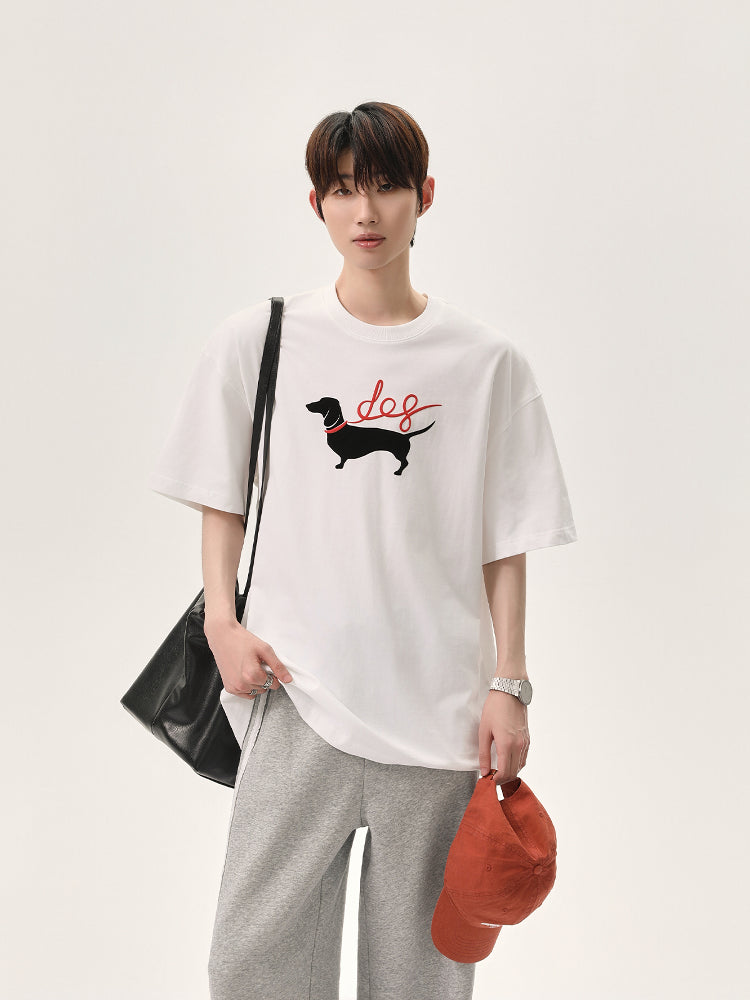 Dachshund Graphic Loose T-shirt