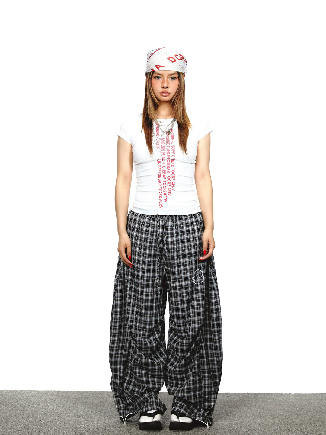 Retro Slim Fit Letter Print T-shirt