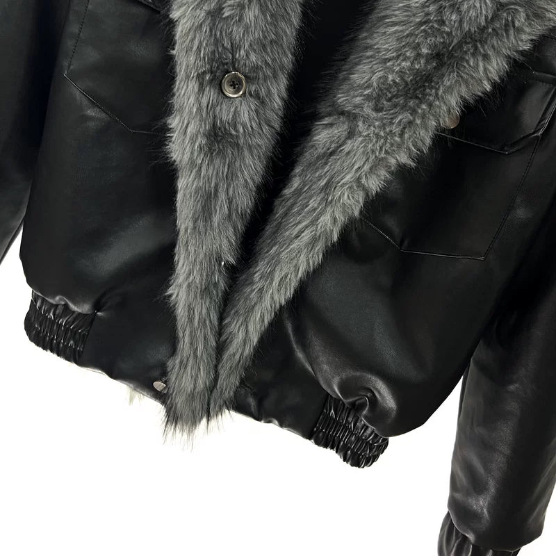 Fleece-Lined Insulated Lapel Jacket