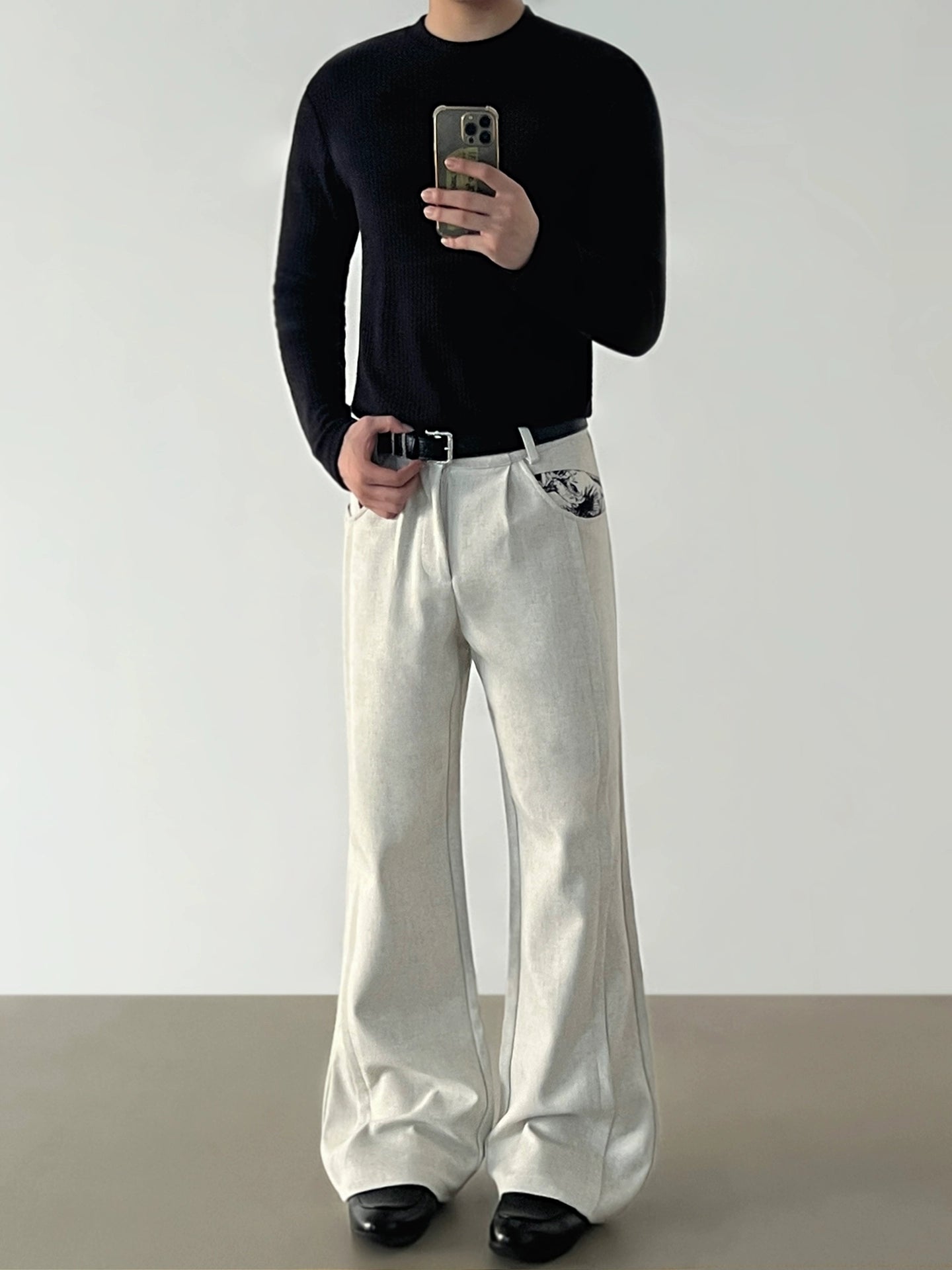 Bollaşmış Düz Bacak Rahat A-Line Pantolonlar 