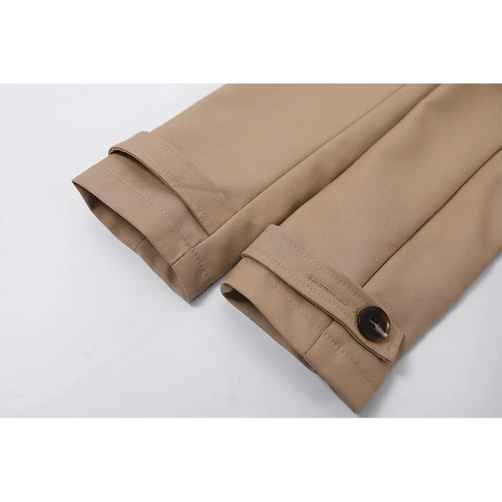 فستان معطف ترينش مزدوج الصدر بحزام 