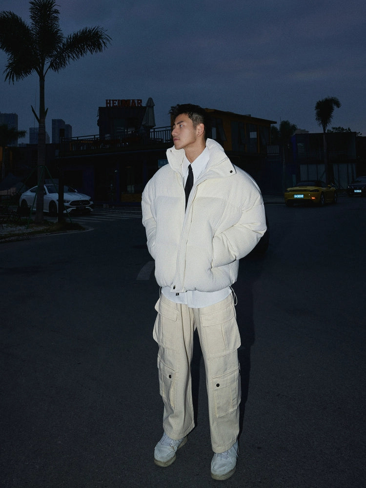 Loose Multi-Pocket Wide-Leg Cargo Pants