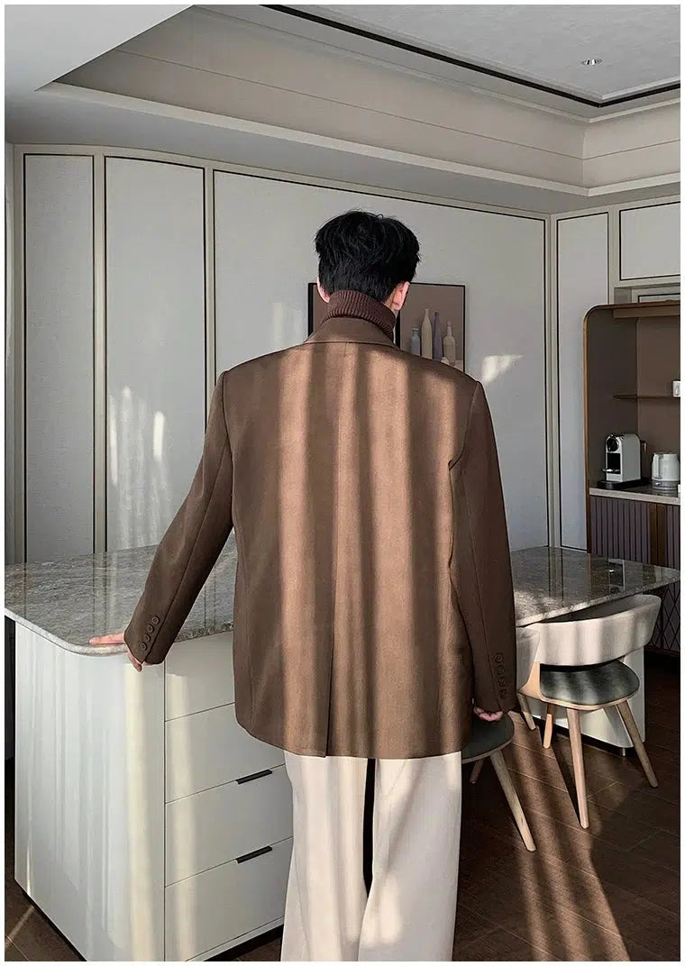 Two-piece Turtleneck Lined Blazer