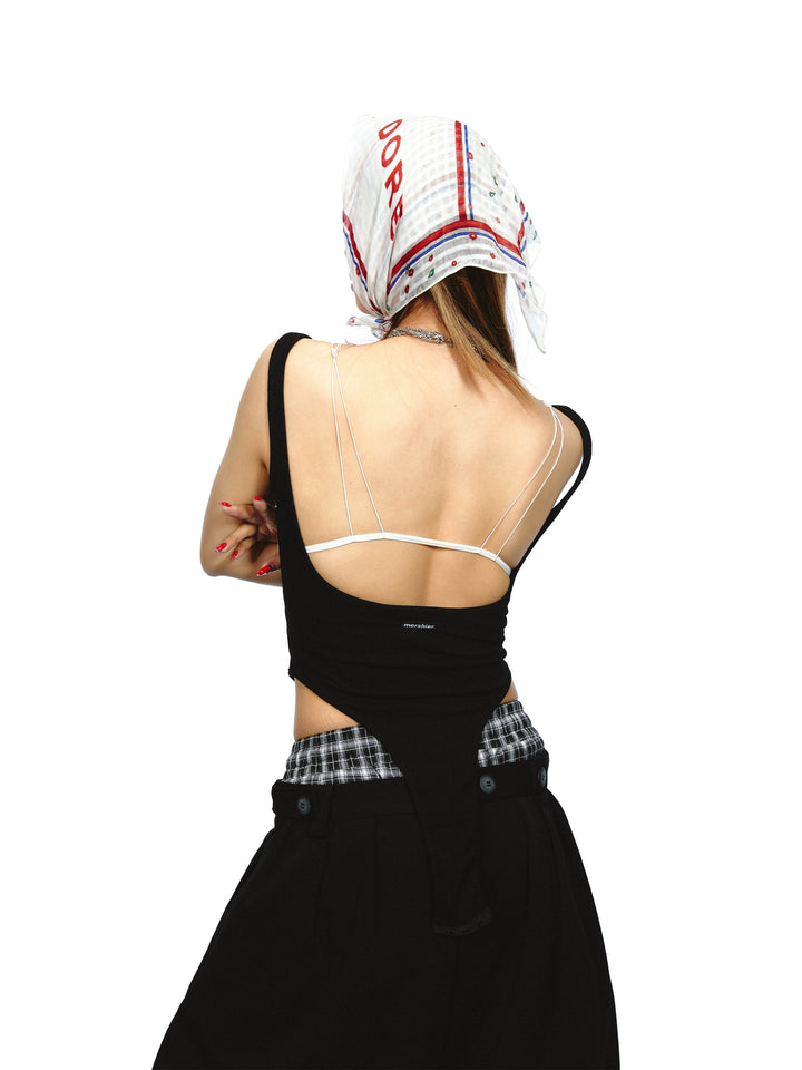 Backless Body-Shaping Fitted Tank Top