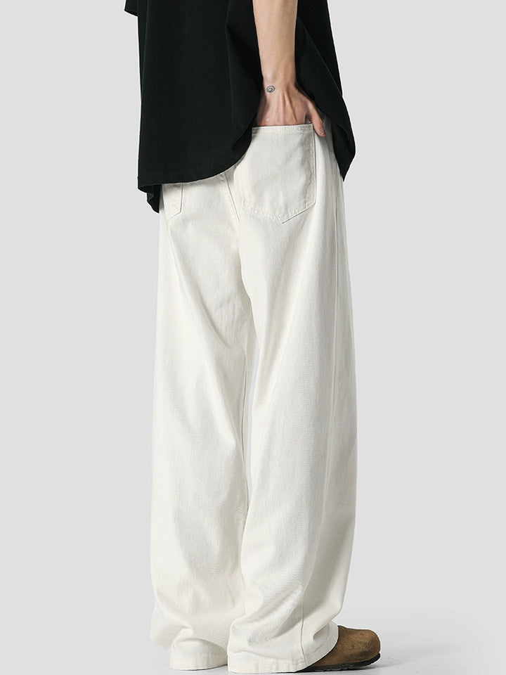 Jeans a gamba larga con vestibilità dritta e ampia 