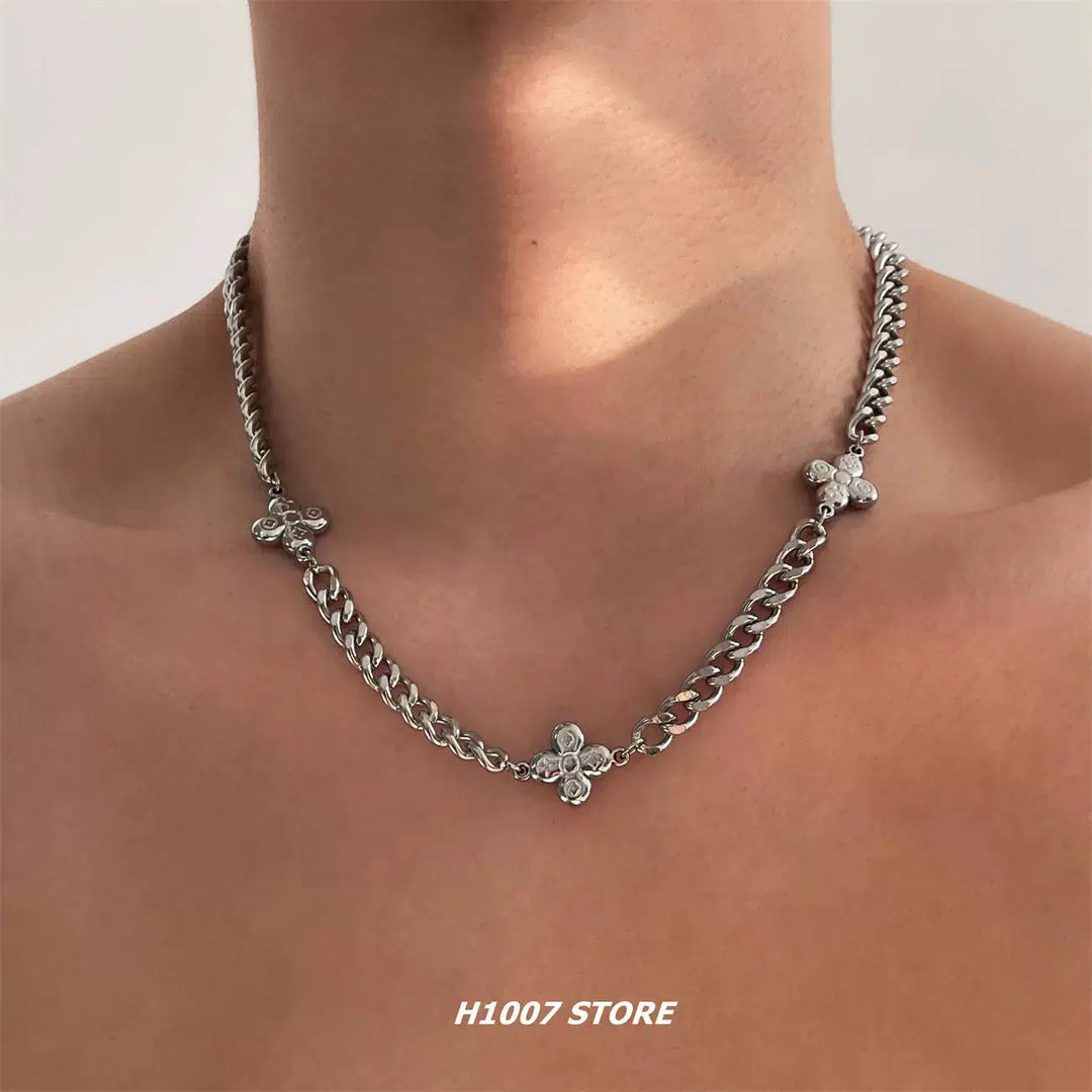 Titanium Steel Cross Necklace