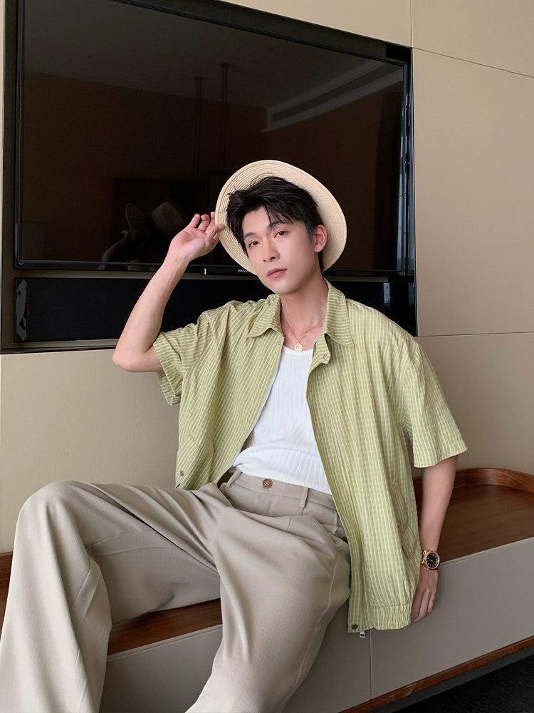 Plaid Short Sleeve Casual Shirt