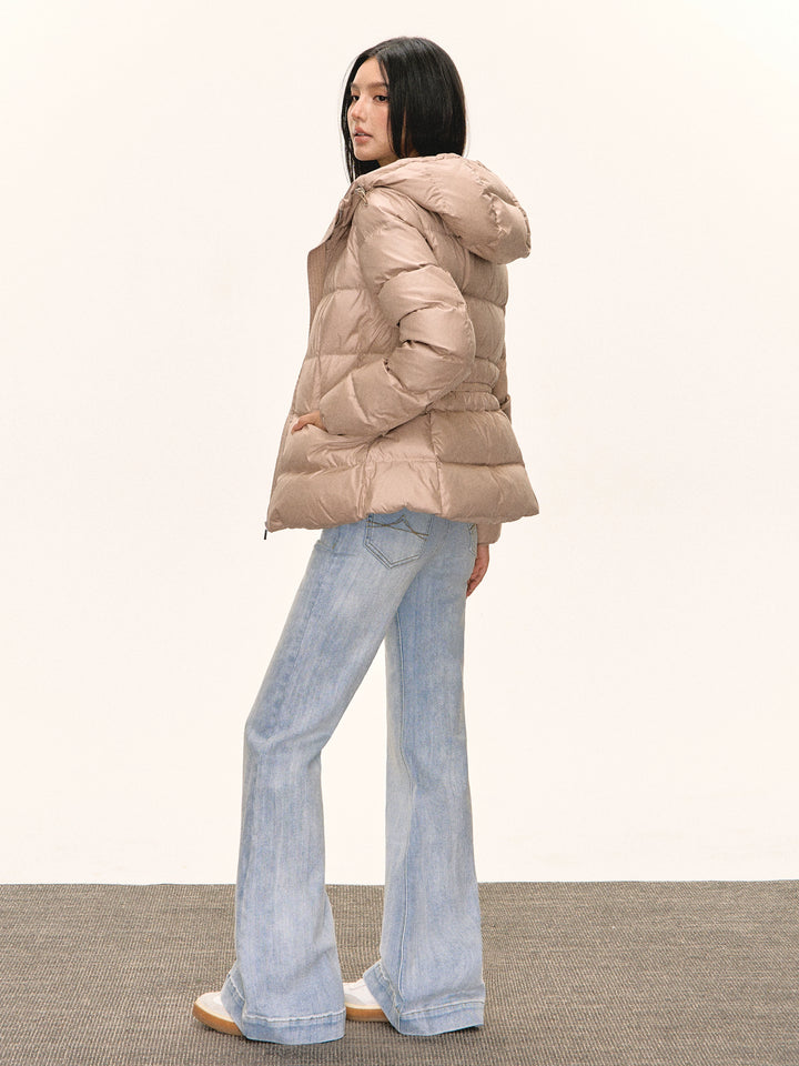 Ausgestellte Low Rise Jeanshose 