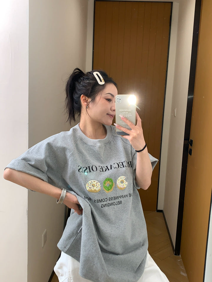 Cartoon Embroidery T-shirt