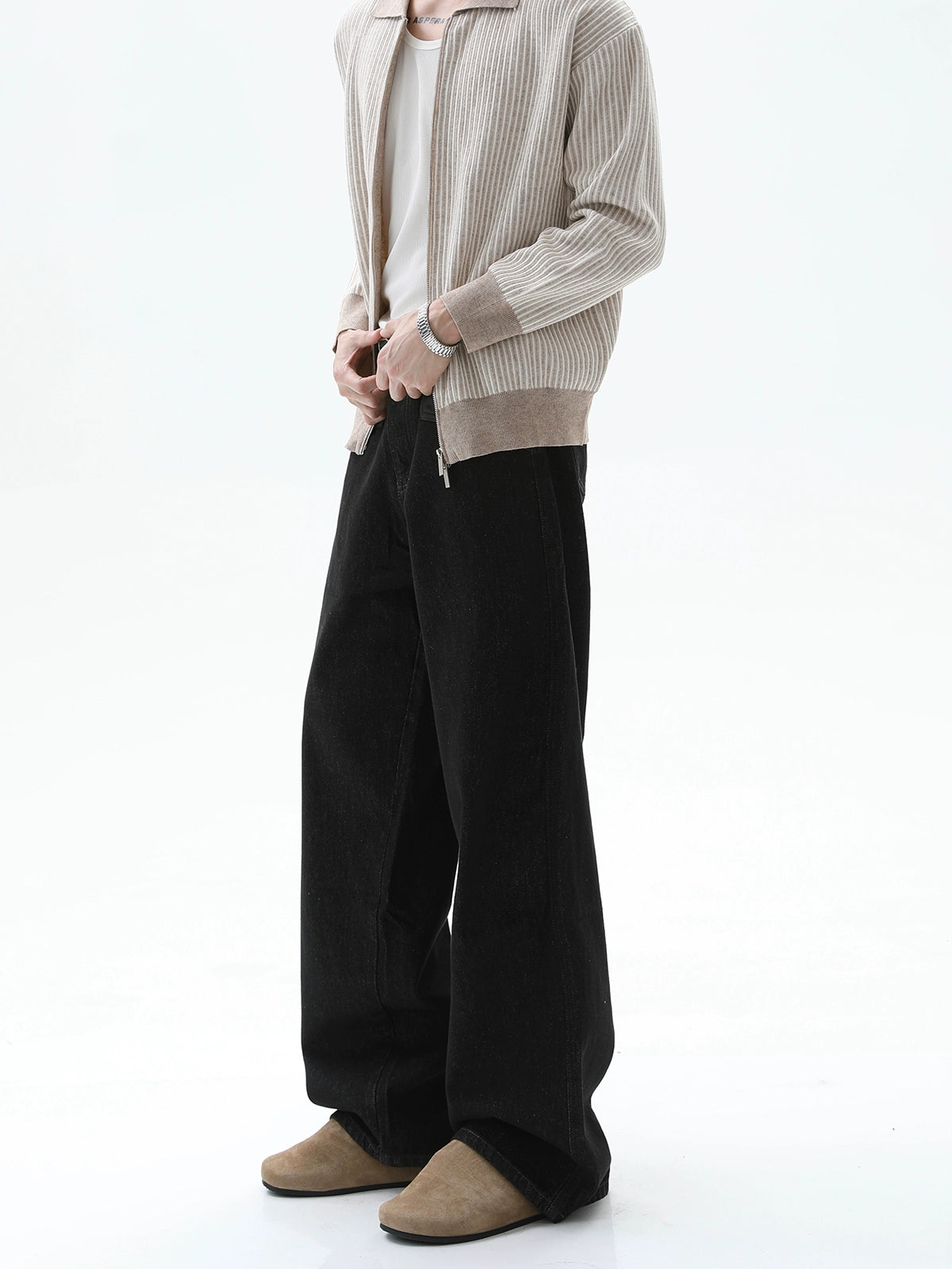 Geniş Paça Retro Yıkanmış Bol Jean Pantolon 