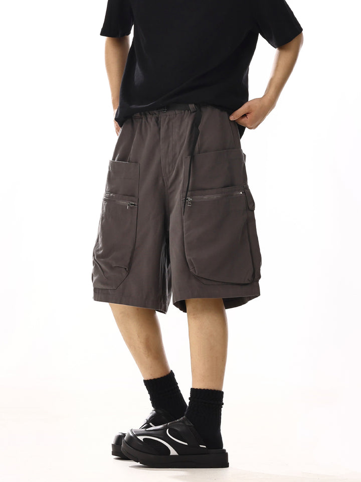 Casual Zipper Cargo Shorts